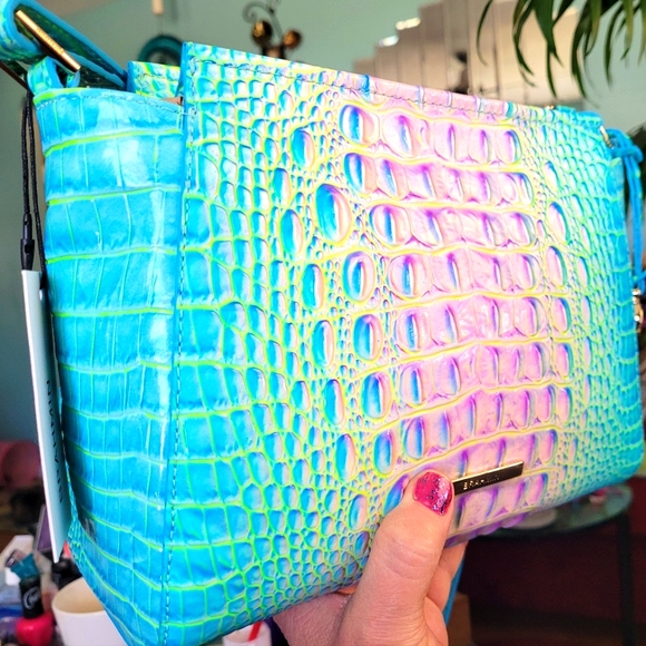 Brahmin cotton candy ombre Melbourne hillary crossbody NWT - Picture 6 of 15